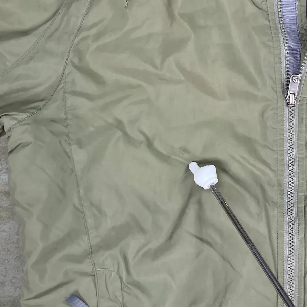 Vintage Y2K The North Face Puffer Jacket Mens L Green Grey Insulated Polyester - Picture 10 of 13